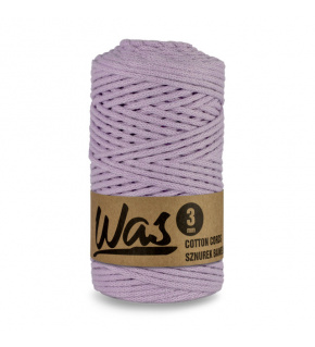 Cotton cord 3mm, 100m, LIGHT. PURPLE