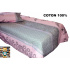Crepe bedding with zipper, color Pink, 140x200 cm