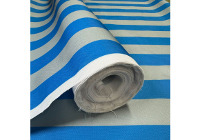 Outdoor fabric for garden loungers and hammocks, Gray-Blue, 5 cm