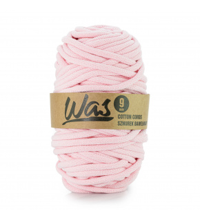 Cotton cord 9mm, 50m, pink 090