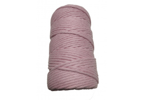 Pink braided cotton cord 40 m