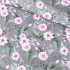 Cotton Fabric Garden on Grey