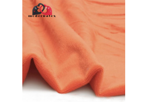 Minky microfleece solid color, Nectarine color