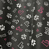 Waterproof fabric Kodura PVC coating 600D, 360 g/m², width 150 cm, dog and cat, graphite