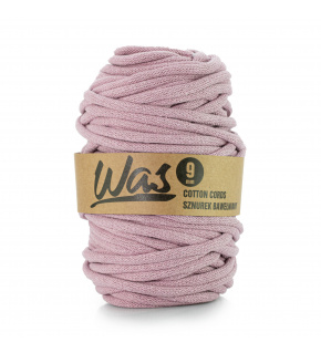 Cotton cord 9mm, 50m, dusty pink 100
