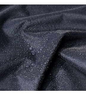 Water-repellent Oxford fabric with PU coating, 200 g/m², width 160 cm, dark blue