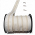 Ecru spiral zipper 5 mm by the meter