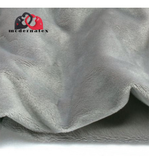 Minky fabric, solid color, 220 g/m², width 160 cm, light gray
