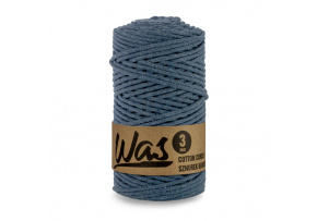 Cotton cord 3mm, 100m, DENIM
