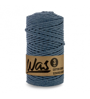 Cotton cord 3mm, 100m, DENIM Cotton cord 3mm, 100m, DENIM