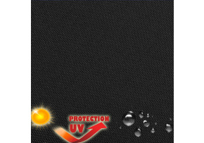 Ultra - Waterproof fabric with high resistance to UV/WR radiation, Black