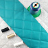 Eco-leather color turquoise quilted with ultrasound, faux leather 1.35 m x 0.27 m