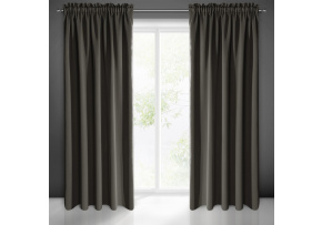 Blackout curtain with pleating tape GRAPHITE 135X270 cm