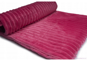 Decorative Fabric Mínky Stripes, Color Fuchsia