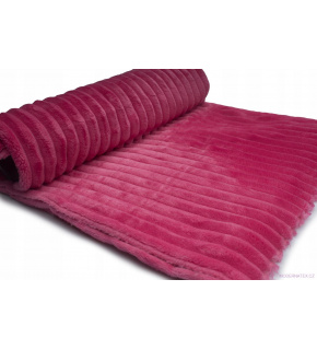 Fabric with stripes, 300 g/m², width 160 cm, by the meter, fuchsia