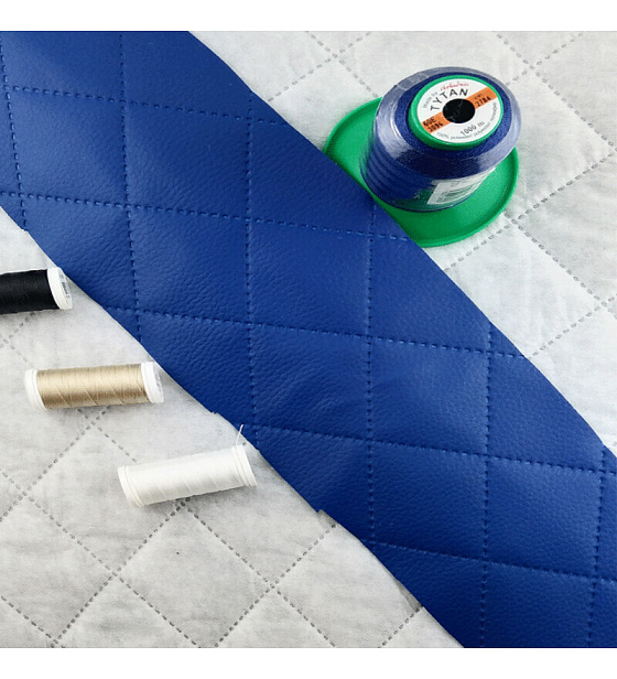 Ultrasonically quilted faux leather, chabrová color, 1.3 m x 0.4 m