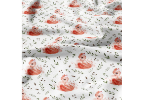 Cotton fabrics, by the meter. Squirrel on White Cotton fabrics, by the meter. Squirrel on White