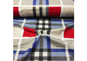 Children's cotton fabrics, by the meter. Large cube, Red Children's cotton fabrics, by the meter. Large cube, Red