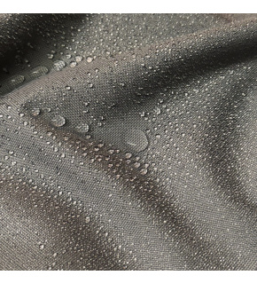 Water-repellent Oxford fabric with PU coating, 200 g/m², width 160 cm, gray