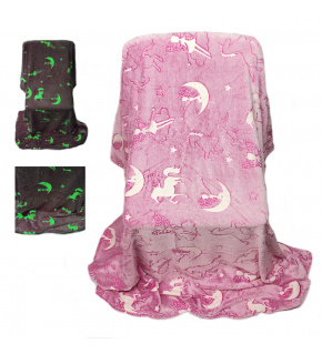 Blanket Glowing Sky, color pink 150 x 200 cm