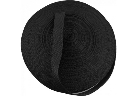 Polypropylene strap 20 mm black (package 50 m)