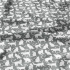 Cotton fabric, by the meter. White Cats on Grey