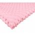 Minky dot fabric, 300 g/m², width 160 cm, by the meter, pink