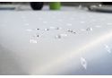 Water-repellent tablecloth Rhombe, 140x220 cm color White, stain-resistant