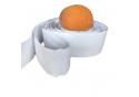 White hook and loop tape with adhesive, length 25 cm, width 100 mm