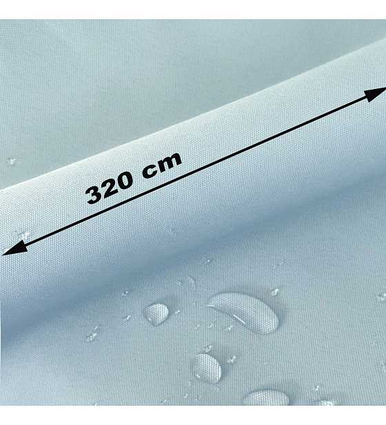 Water-repellent Oxford fabric with Teflon finish, 165 g/m², width 320 cm, light blue
