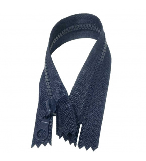 Zipper cube 5 mm 25 cm Non-separable dark blue