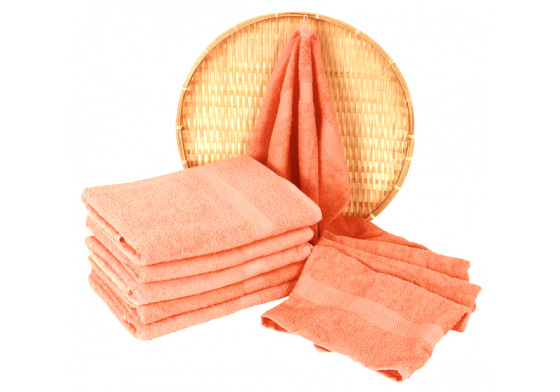 Darsi terry towel 50x100 cm, color coral