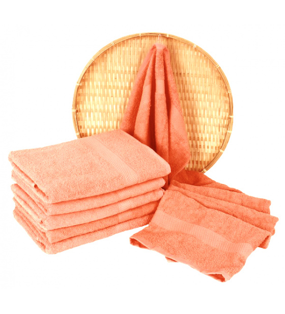 Darsi terry towel 50x100 cm, color coral