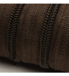 Spiral zipper color Brown 8 mm by the meter