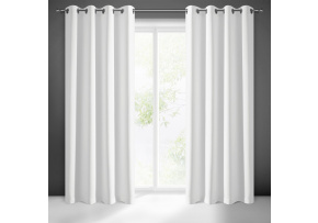 Blackout curtain with eyelets WHITE 135X250 cm