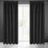 Blackout curtain with pleating tape BLACK 135X270 cm