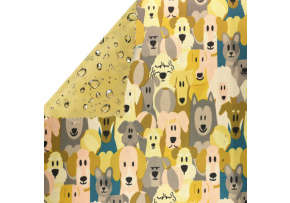 Water-repellent materials Codura, Dogs on Cream