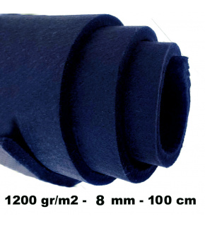 Technical felt 8 mm color dark blue, width 100 cm