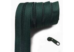 Ultramarine spiral zipper 5 mm by the meter