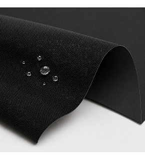 Waterproof fabric Kodura PVC coating 600D, 360 g/m², width 150 cm, black