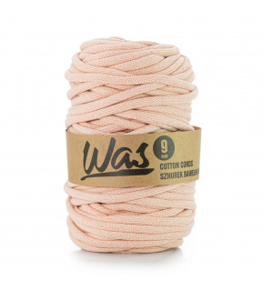 Cotton cord 9mm, 50m, salmon color 120