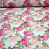 Cotton fabric 100% cotton, 125 g/m², width 160 cm, pink lilac branches on white