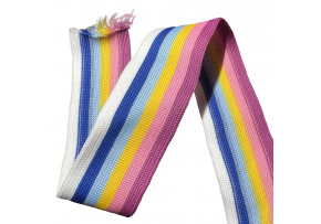 Striped tape 30 mm color Pink Mix-5