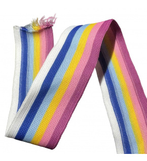 Striped tape 30 mm color Pink Mix-5