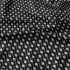 Decorative cotton fabric, by the meter, Feathers White on Black