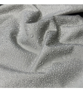 Water-repellent Oxford fabric with PU coating, 200 g/m², width 160 cm, light gray