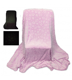 Blanket Glowing Sky, color pink 150 x 200 cm