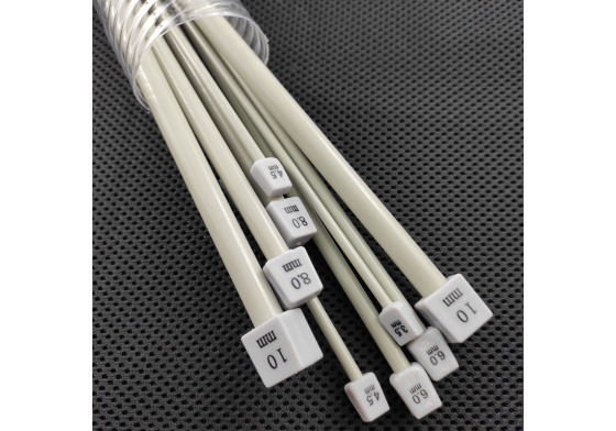 Set of plastic knitting needles 5x40 cm 3.5-4.5-6-8-10mm