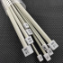 Set of plastic knitting needles 5x40 cm 3.5-4.5-6-8-10mm