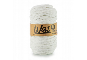 Cotton cord 5mm, 100m, white 010